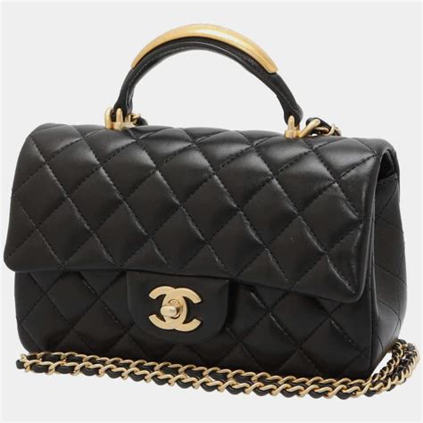 chanel cf handle mini|chanel lambskin mini flap bag.